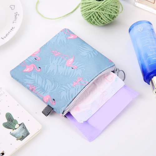 New Product Zipper Sanitary Pouch, Sanitary Pad Pouch, Menstrual Pad Small Storage Bag, Menstrual Cup Organizer, Dustproof Storage Bag