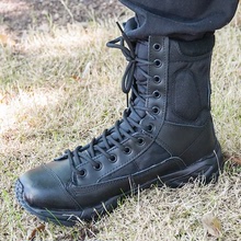 CQB.SWAT新款空降靴夏季透氣登山靴男高幫作戰靴男戶外登山訓練鞋