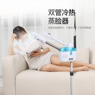 Golden Rice Facial Steaming Instrument Facial Spray Hydration Instrument Steam Machine Desktop Hot and Cold Facial Steamer Humidifier Aromatherapy Cold
