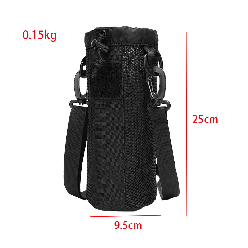 Outdoor water bottle bag with crossbody strap, cycling water bottle and cup accessory waist bag, hanging bag, sports EDC bag