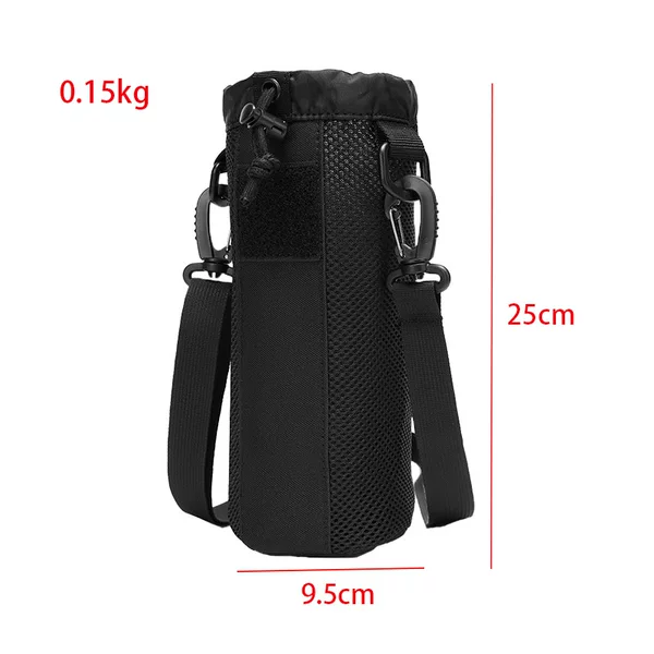 Outdoor Water Bottle Bag with Crossbody Shoulder Strap, Cycling Water Bottle Cup Accessory, Waist Bag, Hanging Bag, Sports Edc Bag