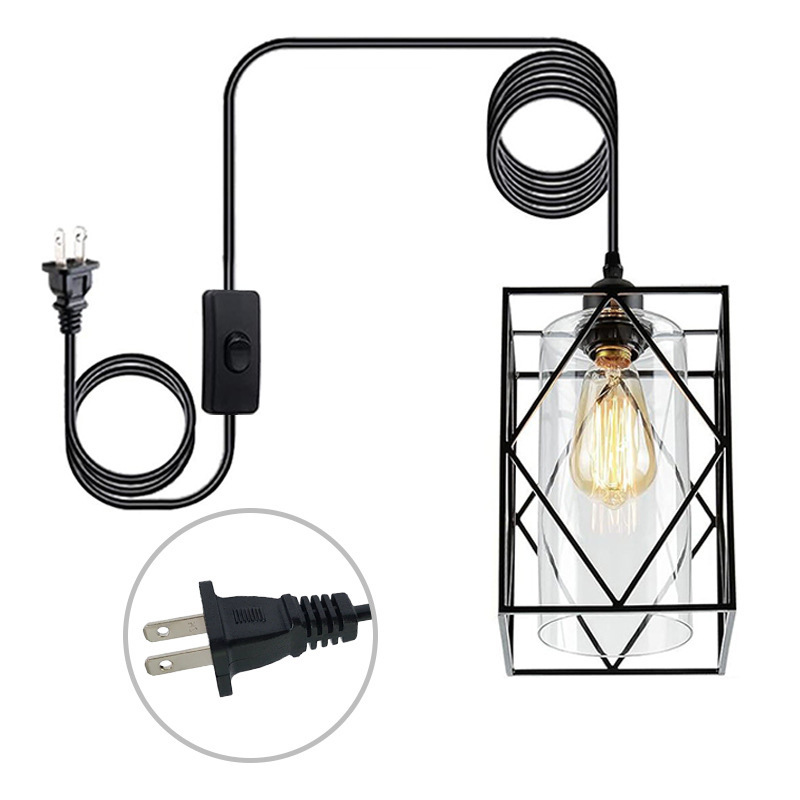 Explosión transfronteriza dedicada a Zhongshan lámparas industriales retro estadounidenses interruptor de viento enchufe lámpara de pared lámpara de techo