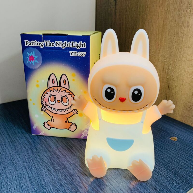 新しいバブルマトラバニーバブナイトライトラシリコンパットライトナイト子供の睡眠ライト卸売|undefined