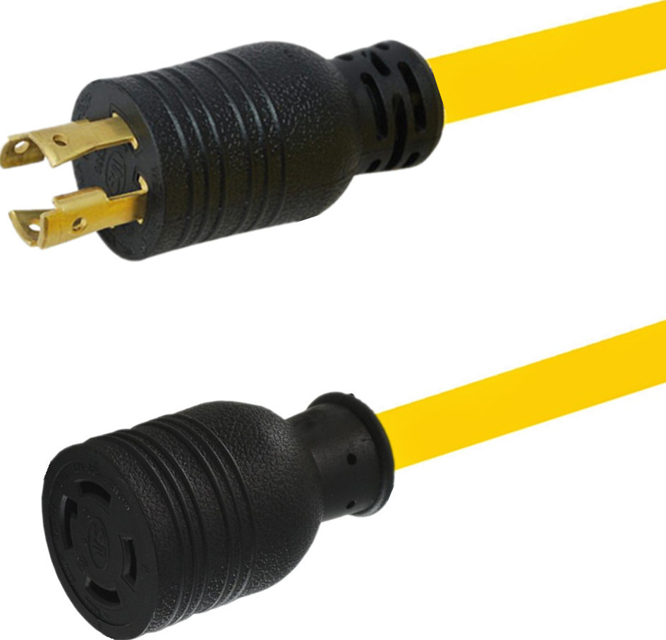 两插美国美标带锁电源线 三芯美式带锁电源线 美规带锁电源线