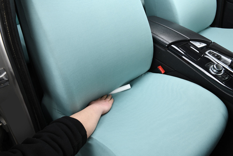 Elastic full-cover fabric seat cover for ride-sharing vehicles, waterproof, suitable for both driver and passenger seats, with elastic edges
