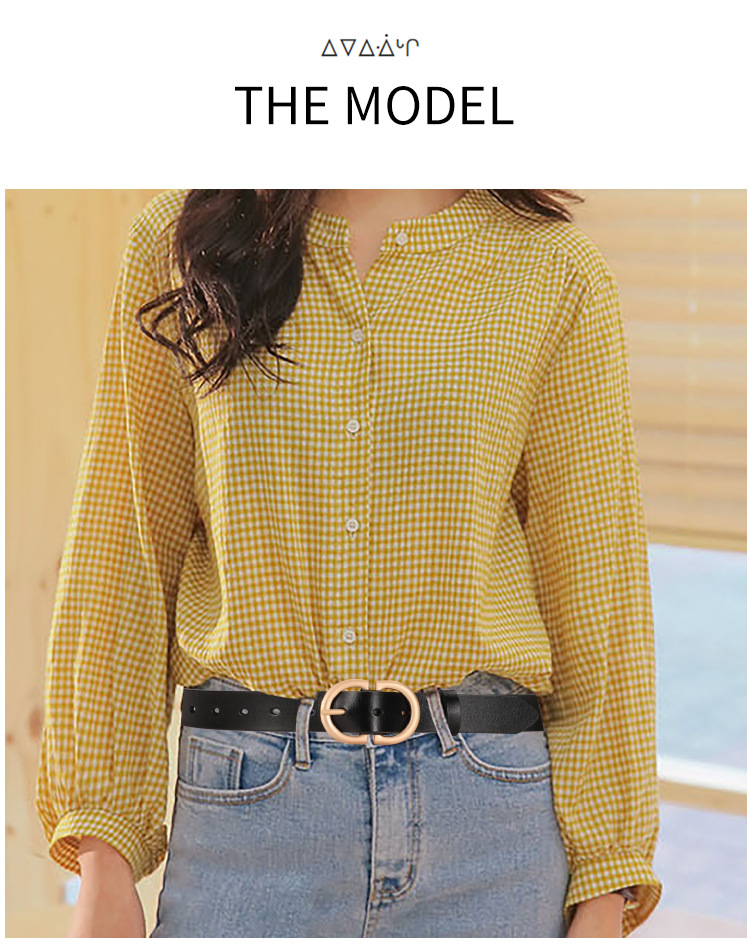 Women's Genuine Leather Belt - Black