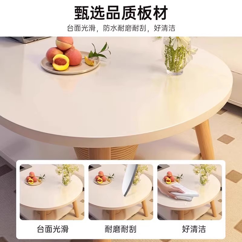 茶几客厅家用小户型双层桌子简易出租屋用简约卧室创意沙发小茶桌|undefined