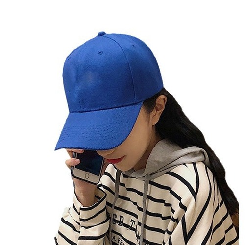 Hat women's Korean version solid color simple hip-hop baseball cap versatile sun visor peaked hat ins men's and women's trendy
