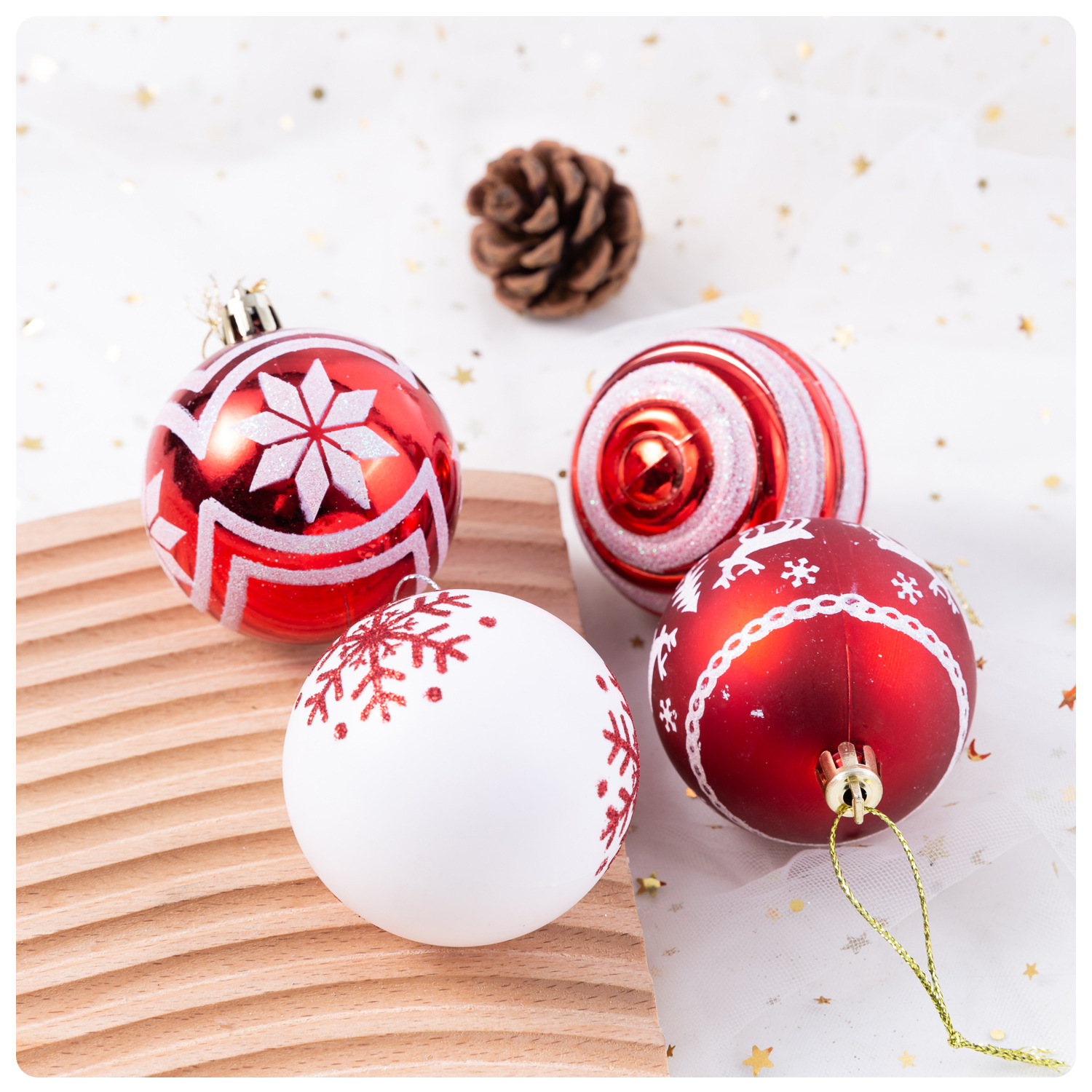 ornaments for christmas trees.