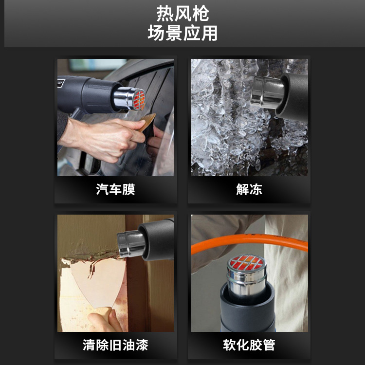 Source Factory 2000W Hot Air Gun for Home and Commercial Car Window Tinting and Industrial Use, 220V/110V