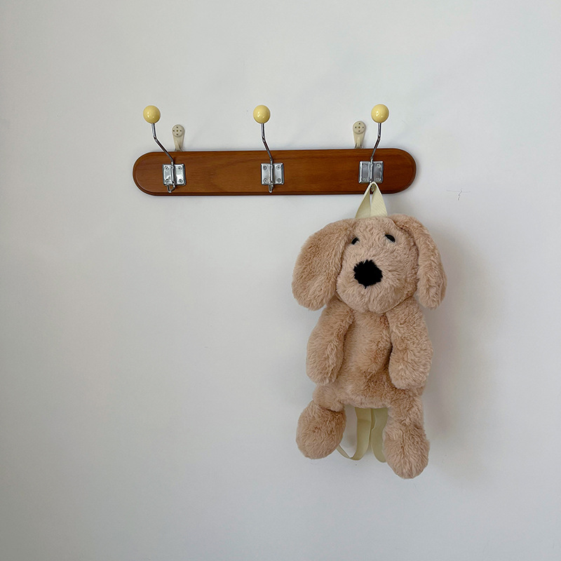Transfronterizo al por mayor kindergarten niños y niñas mochila lindo regalo muñeca de peluche cachorro mochila niña mochila