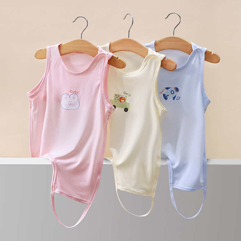 新生儿肚兜夏a类全棉夏肚兜100纯棉婴幼儿连体婴儿全棉包屁空调