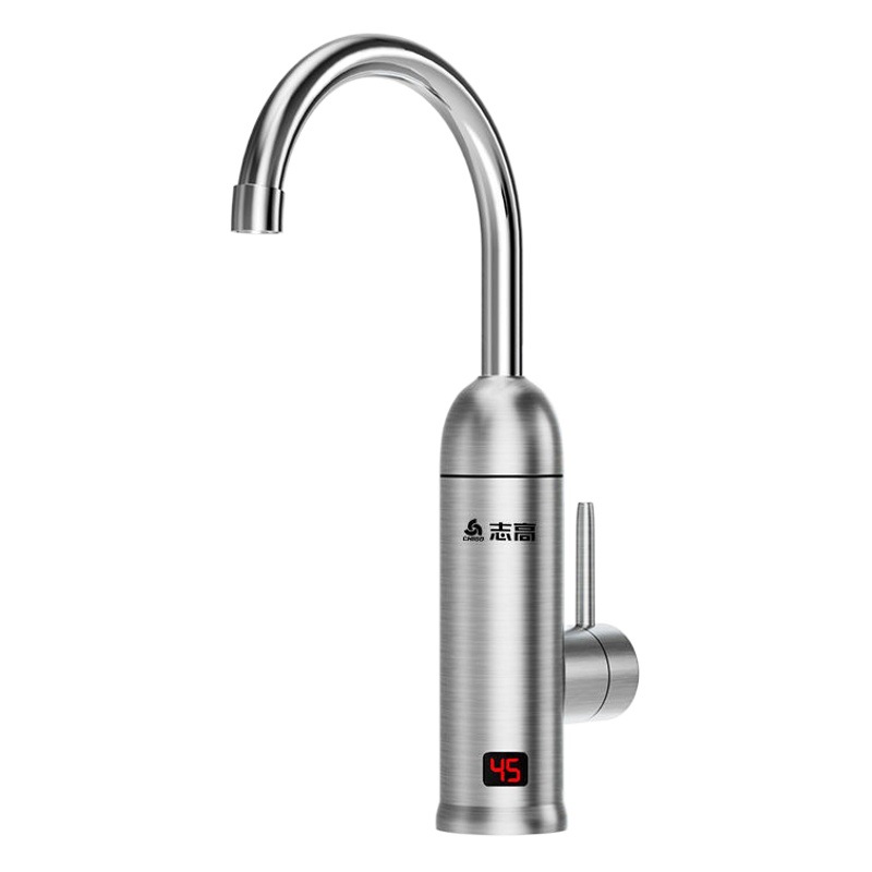 Zhigao stainless steel electric faucet instant-heating electric water heater household quick water heating kitchen treasure hot and cold