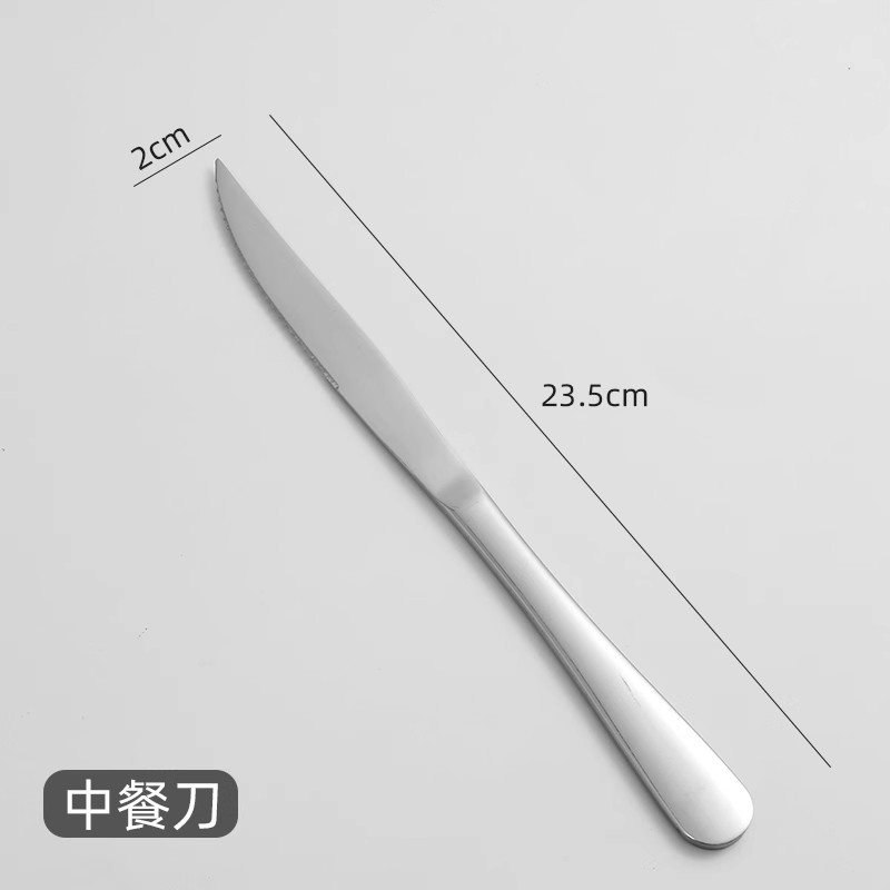 Cuchillo y Tenedor de Acero Inoxidable para Filete y Postres image 7