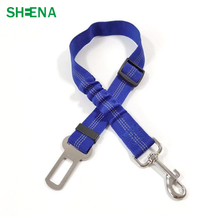 Cinturón de seguridad del coche del perro cinta reflectante cuerda de seguridad cuerda telescópica elástica nueva cuerda del gato del coche del animal doméstico