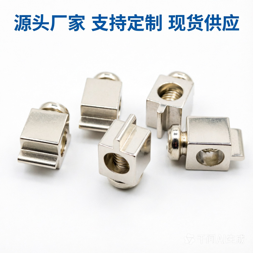 铜接线端子接线柱 铜端子 M4 6*6*6