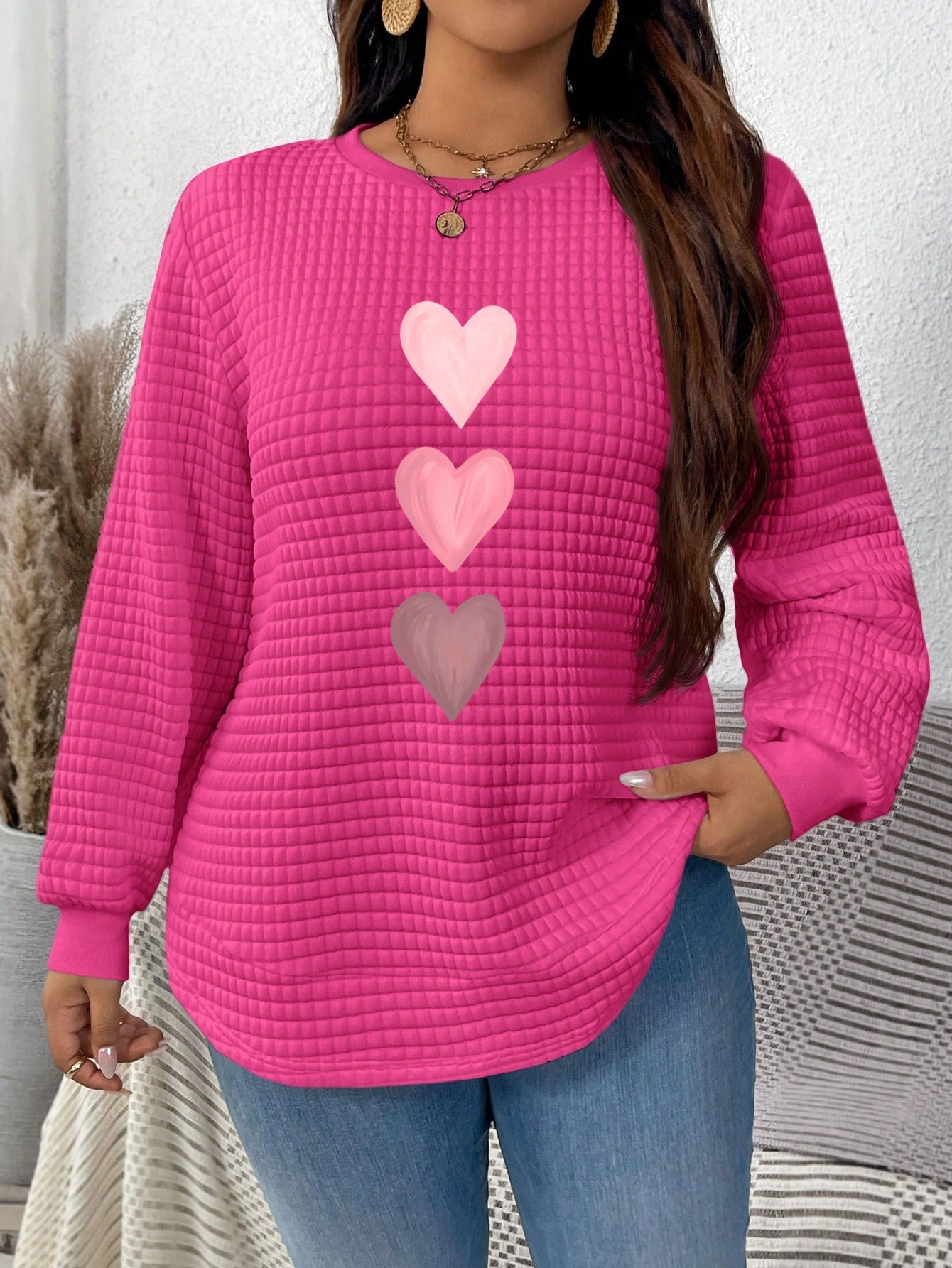 Rose pink love heart