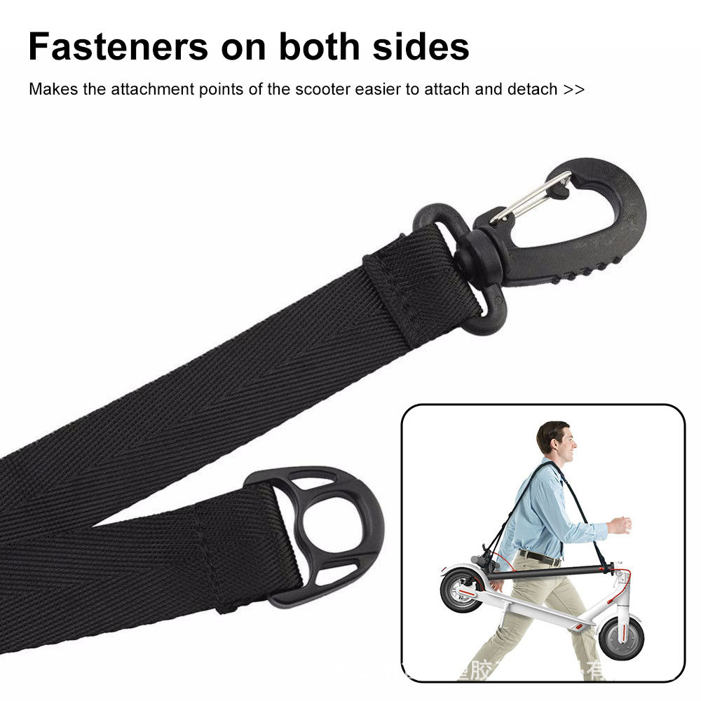 Universal Shoulder Strap for Electric Scooter M365, Foldable Electric Scooter Strap, Heavy-Duty Outdoor Shoulder Strap, Quick Release