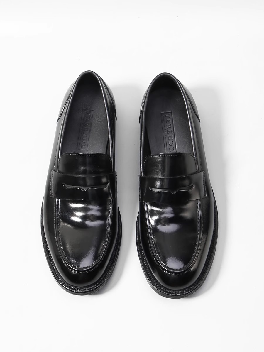 Leather outsole loafers a slip-on wedding shoes Fashion low luxury men's shoes_vogvips.com