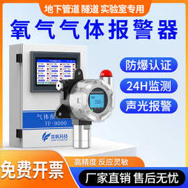 工业固定式氧气检测仪O2探测器 氧含量分析测量实验室氧气报警仪