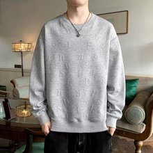 美式卫衣男2025新款春秋款潮牌宽松复古情侣纯色休闲百搭外套上衣