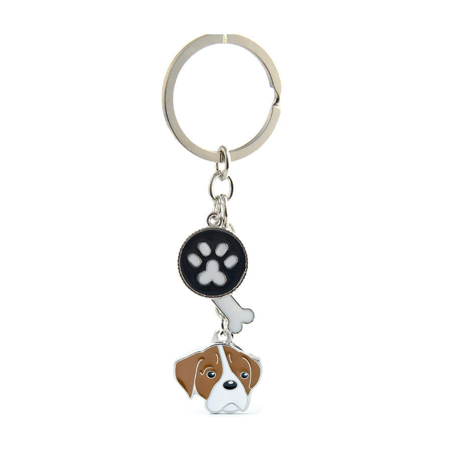 Ethnic Style Dog Metal Printing Unisex Keychain display picture 1