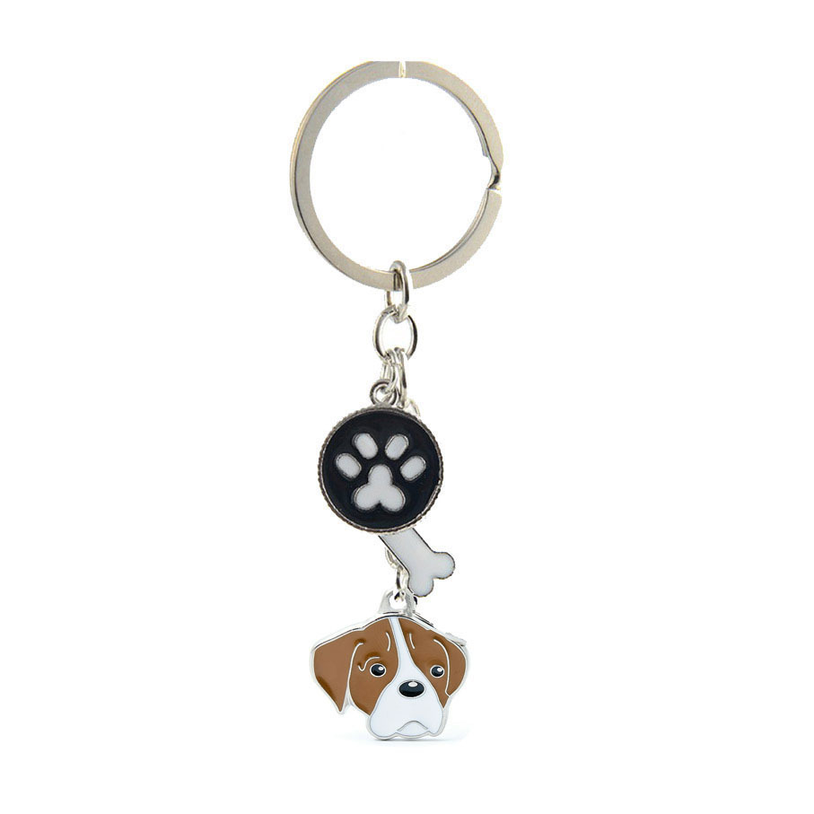 16g Weight Keychain Classification 1 Piece Quantity Ethnic Style Dog Metal Printing Unisex Keychain