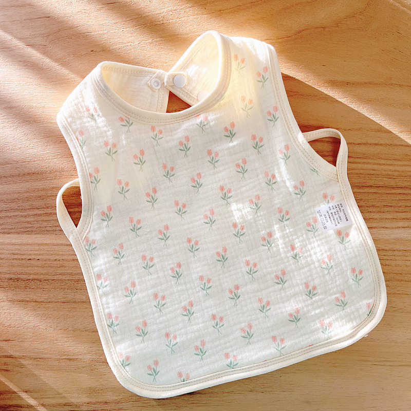 Babecera de algodón para bebés y bebés, toalla de saliva impermeable, toalla de almohadilla de leche anti-vomitación, bolsillo de comida, otoño y invierno