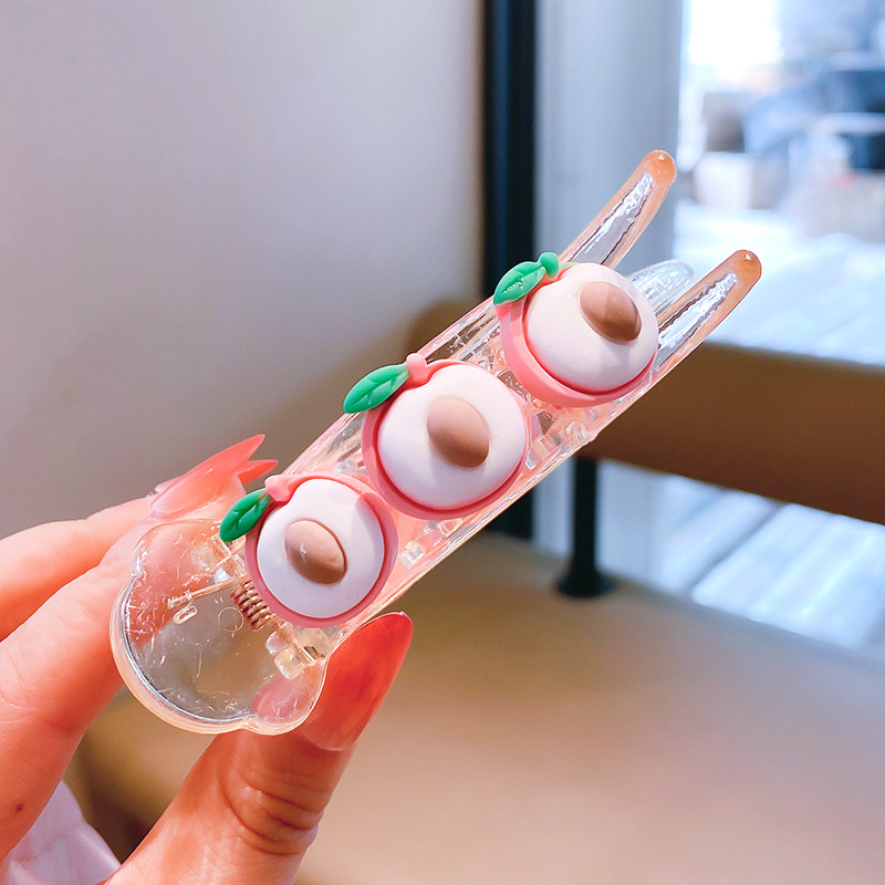 Pinza de pelo de los niños del estilo coreano 2022 nuevas niñas cabeza de bola updo horquilla fija verano bebé lindo horquilla