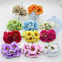 36朵仿真花束非洲菊雏菊野菊家居装饰假花婚庆花饰亚马逊批永生花