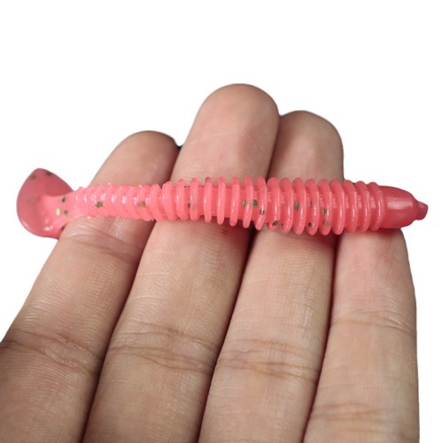 20 pieces/package Luya bait T tail soft bait 10 color bait soft worm fake bait fishing bait fishing gear wholesale T tail Luya soft bait