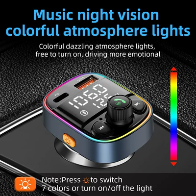 dual digital display fast charge – Car mp3