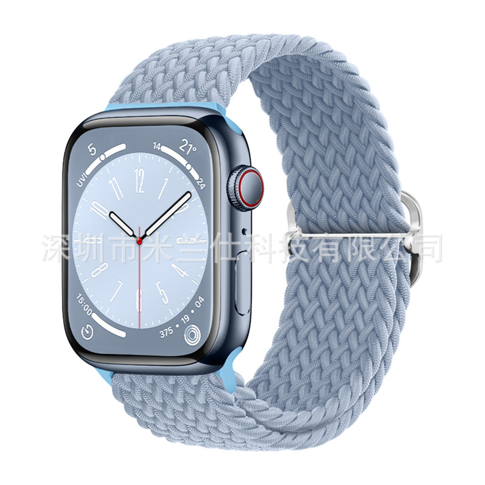 Nylon tejido para Apple iwatch456789 Apple ultra2 hebilla deslizante elástica S9 correa de reloj fabricante