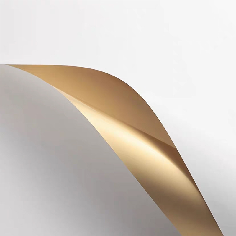 Papel de oro de doble cara de Corea impermeable flor material de papel de embalaje ramo floral coreano papel de oro de lujo de color oro