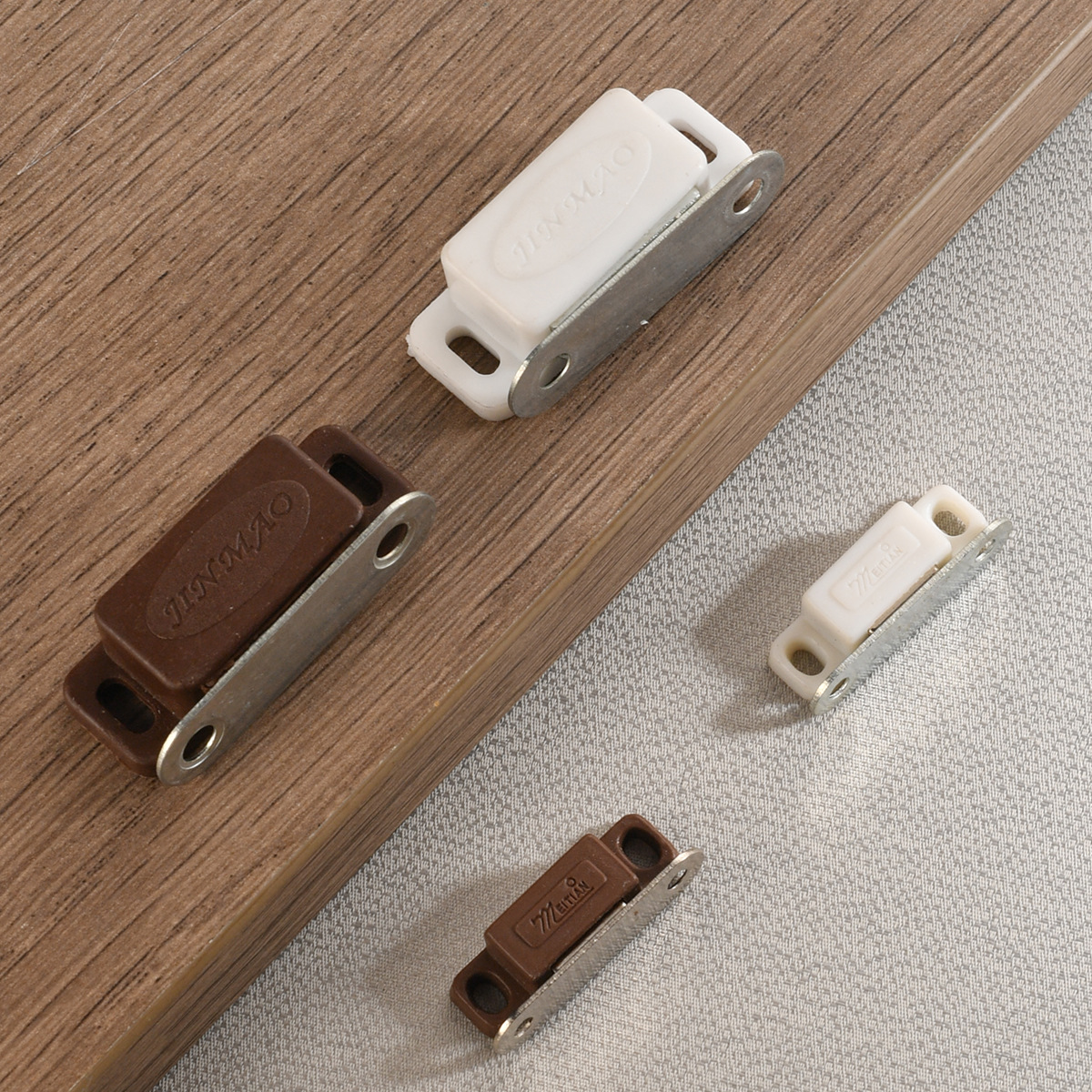 Jingmao Hardware white brown new Chinese style cabinet suction cupboard door suction wardrobe door suction cupboard touch suction magnetic touch suction