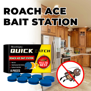 Moonspry Cockroach Bait Station Insect Repellent Cockroach Bait Kitchen Home Cockroach Extermination Insect Repellent Cleaner