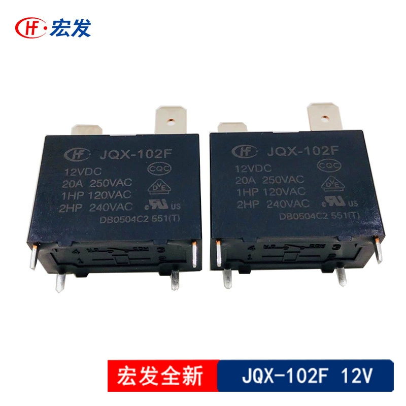 Jqx-102F-12VDC HF102F-12VDC4 реле Hongfa 4 ножки 20A для кондиционера/водонагревателя