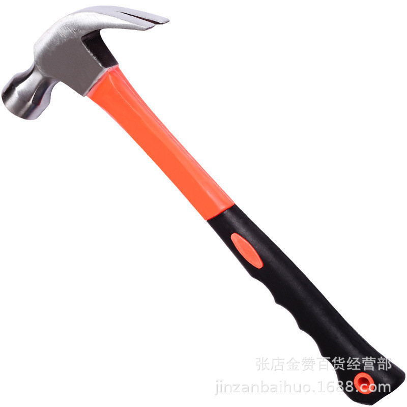 0.5包塑柄羊角锤家用榔头木工锤起钉铁锤一体小锤子迷你锤