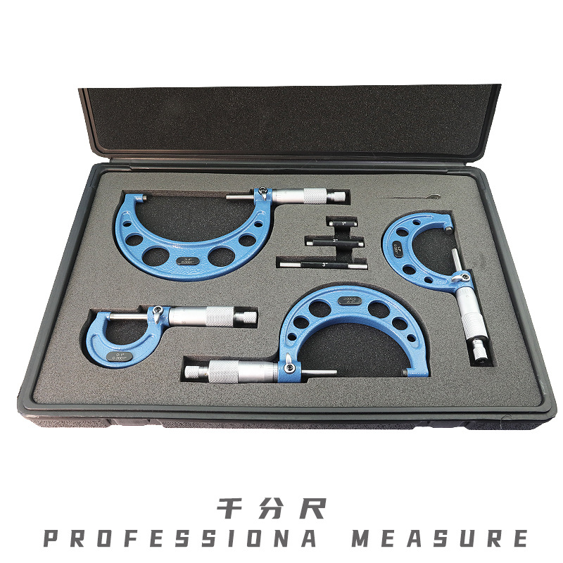 螺旋测微器3件/4件/6件套公制英制千分尺外径测量外径千分尺套装