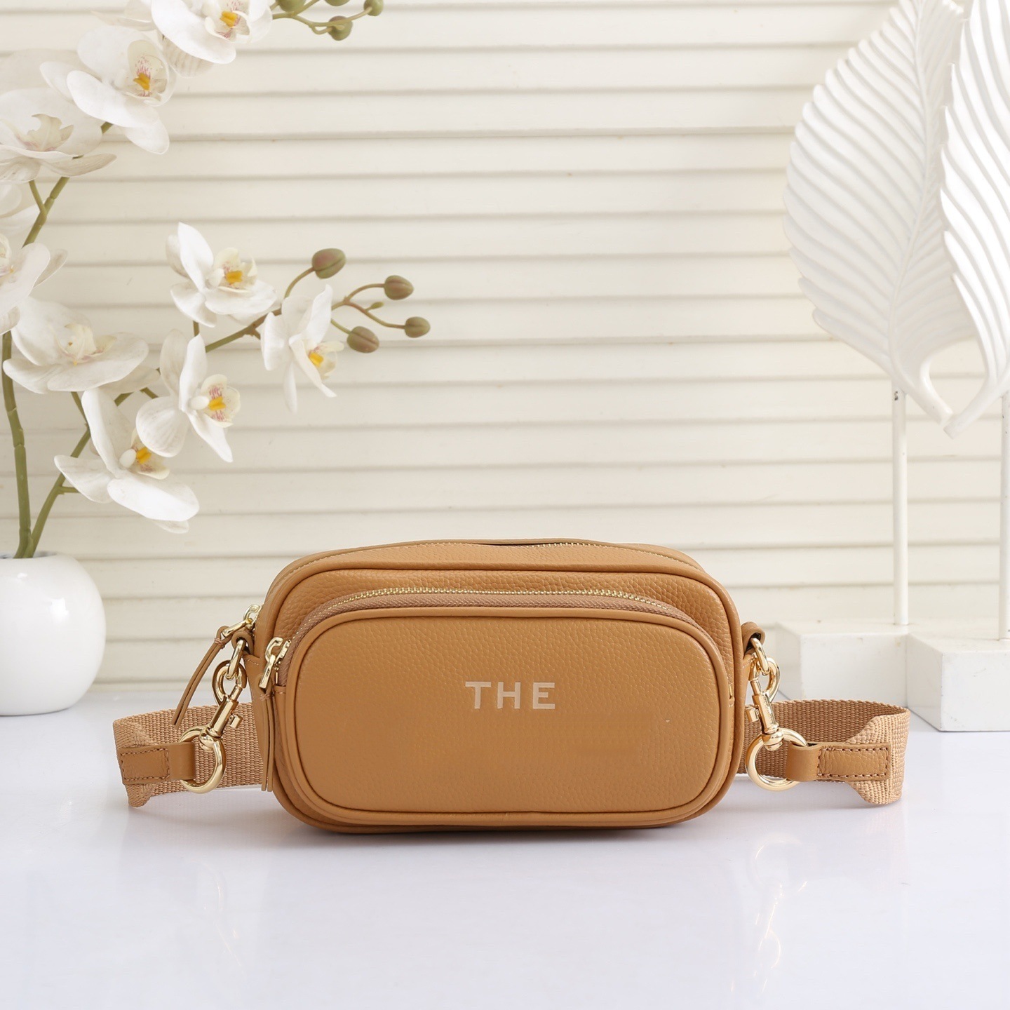 Autentica versione coreana da donna, semplice ed elegante, transfrontaliera, nuovo modello con scomparti multipli con cerniera, strato superiore_voghion.com