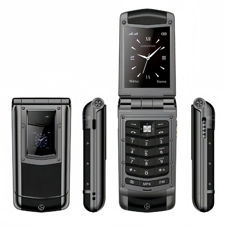 Кросс-граничная внешнеторговая новая модель V77 Ayxta не умный flipPhone с двумя SIM-картами для пожилых людей с длительным временем работы батареи