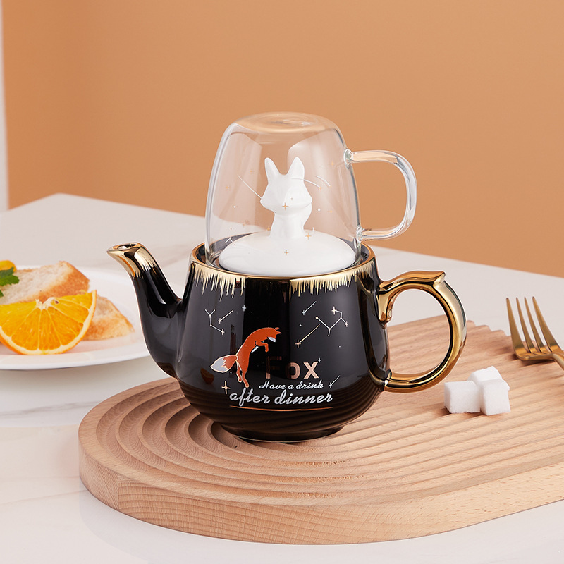 Ins juego de té japonés gran capacidad tetera Amazon Comercio exterior oferta exclusiva logo pequeño regalo fresco