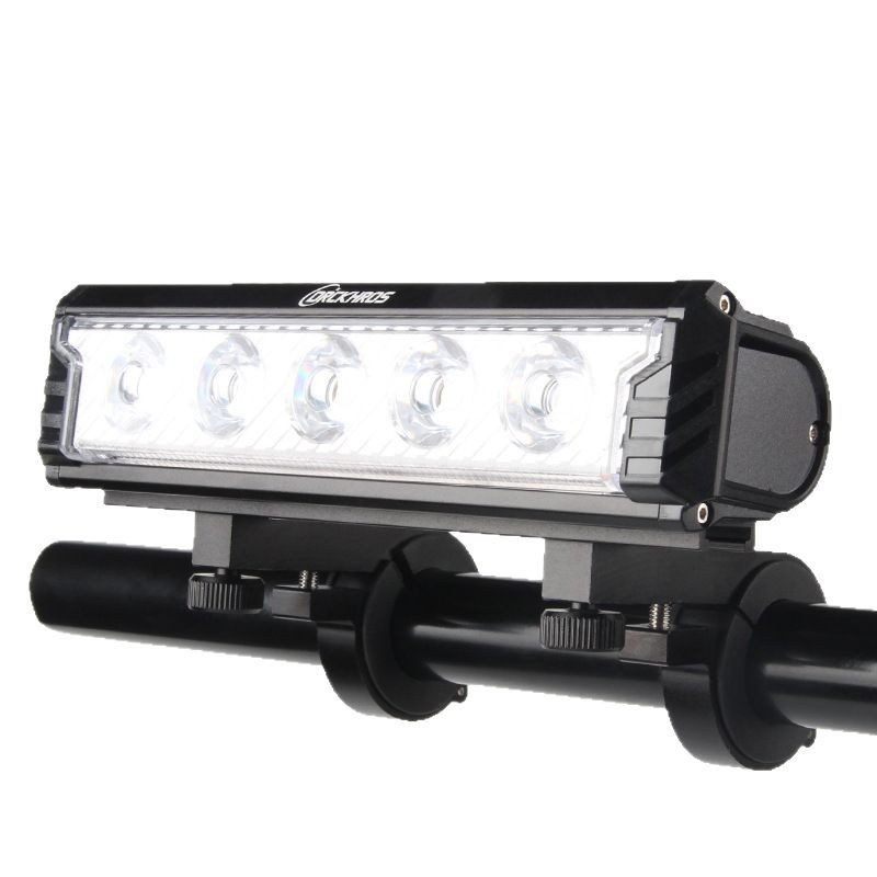 6600 lúmenes de luz de bicicleta de montaña súper brillante luz de conducción nocturna luz de bicicleta horizontal de aleación de aluminio de alta capacidad luz delantera