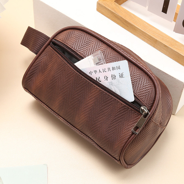 Waterproof capacious universal cosmetic bag PVC for men and women