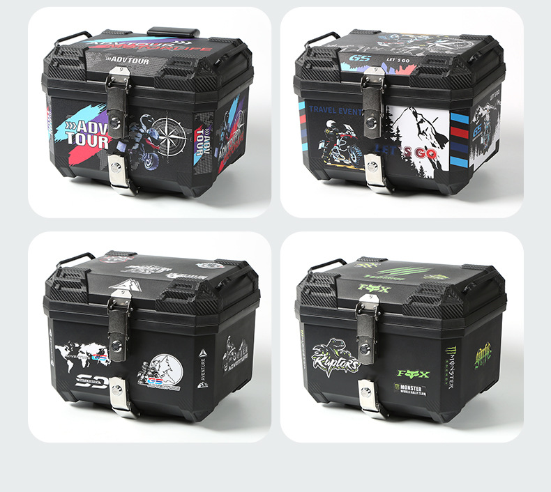 45L motorcycle trunk, large-capacity electric vehicle trunk, storage box, modified trunk for delivery personnel
