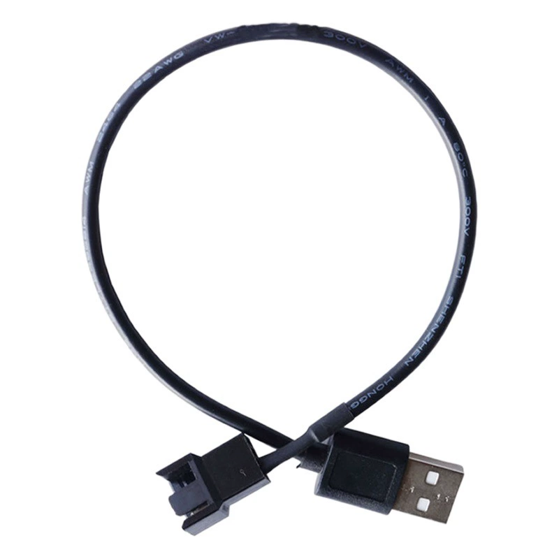 Вентилятор USB на 4PIN Адаптер вентилятора USB на процессор Вентилятор ноутбука Шнур питания 5 В