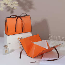 新款折叠丝巾包装盒 现货短袖内裤伴手礼盒批发 白卡盒饰品首饰盒