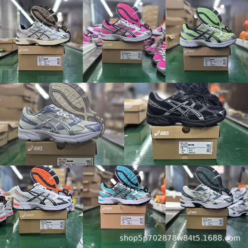 Putian Shoes Gel-1130 Men's and Women's Casual Sports Shoes, Shock-Absorbing, Wear-Resistant, Versatile, Breathable Running Shoes, Export Low-Top Non-Slip Shoes