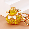 Cute yellow duck, keychain, metal pendant, Birthday gift, wholesale