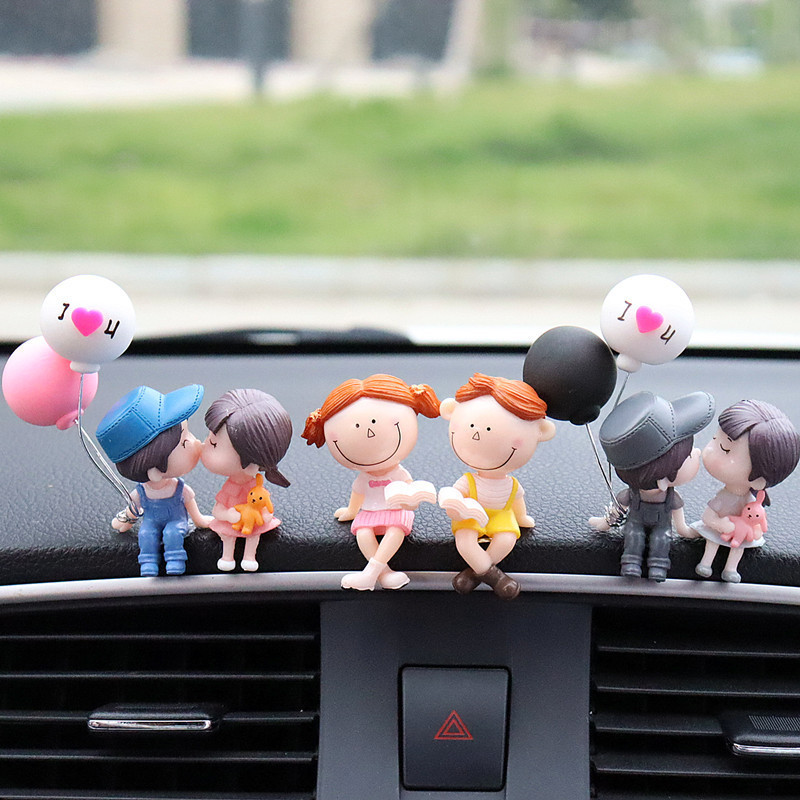 Lindo regalo para niñas, decoración de coche de pareja, decoración de coche, pastel, decoración de escritorio de oficina en el hogar